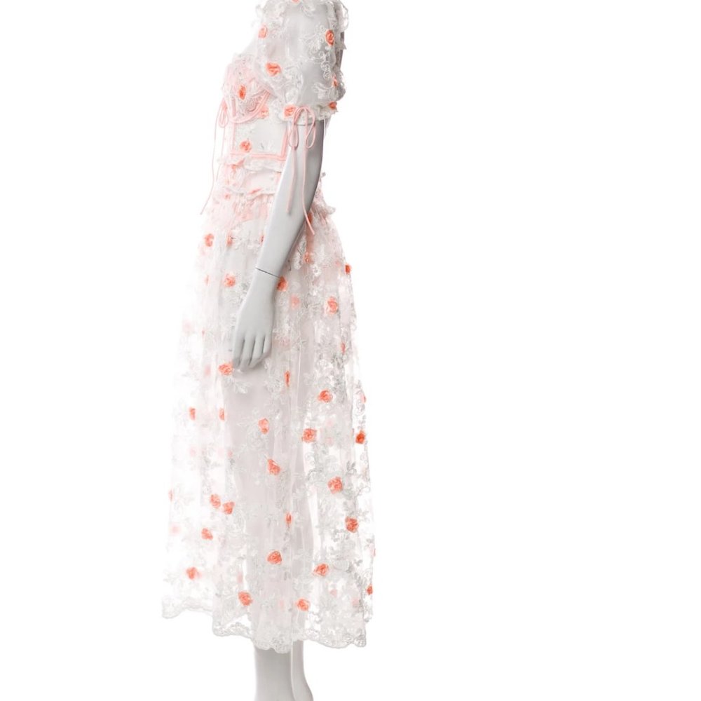 NWT Free People For Love & Lemons Tessa Midi Dress Size Small - Picture 15 of 15